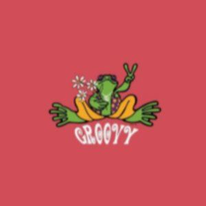 groovy frog poster/print(not fuzzy)